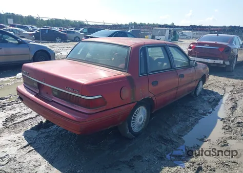 1992 Mercury Topaz Gs z USA, uszkodzony, nr VIN 1MEPM36XXNK626240